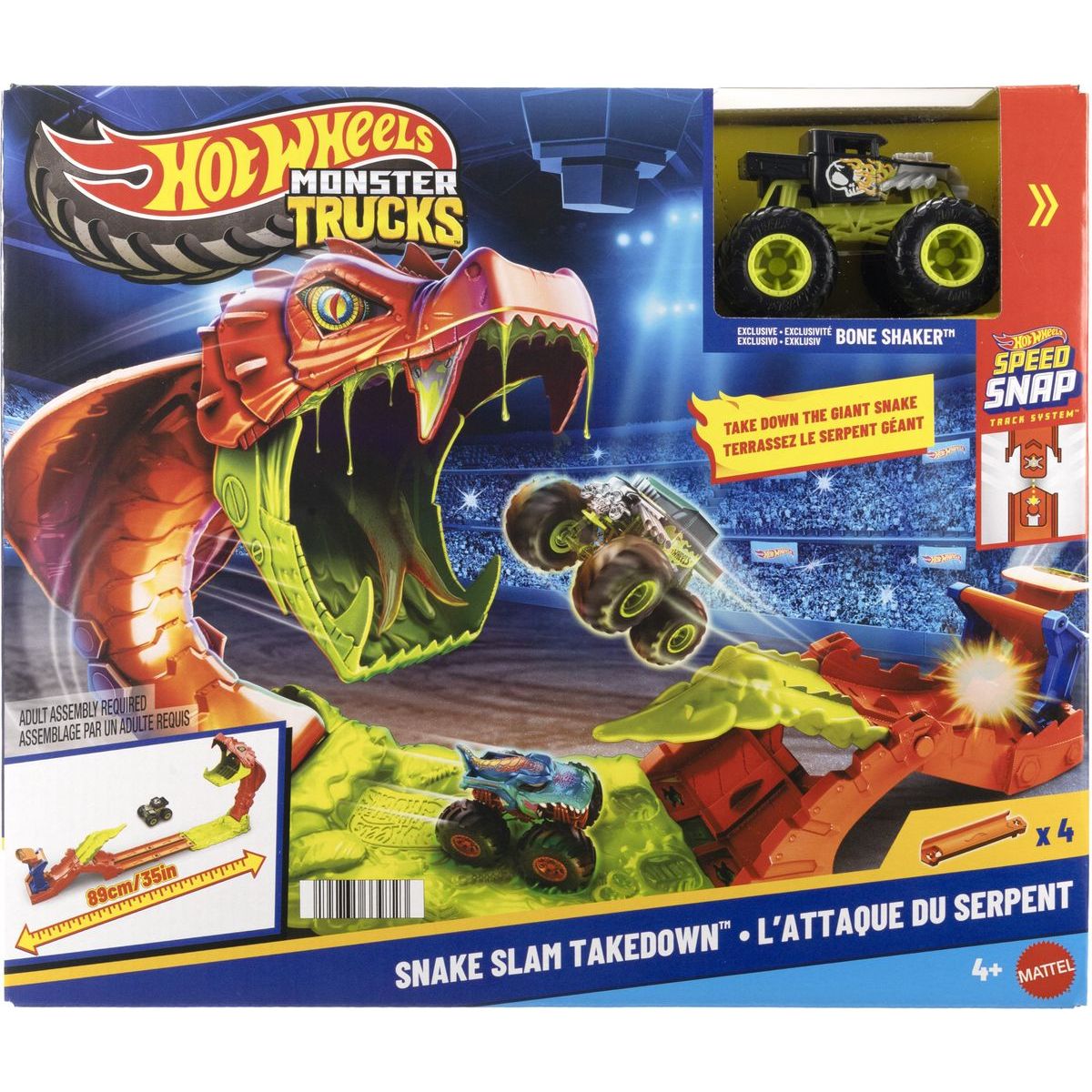 Hot Wheels Monster trucks Snake slam takedown