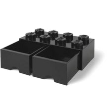 LEGO® Úložný box 8 s šuplíky 25 x 50 x 18 cm - černá