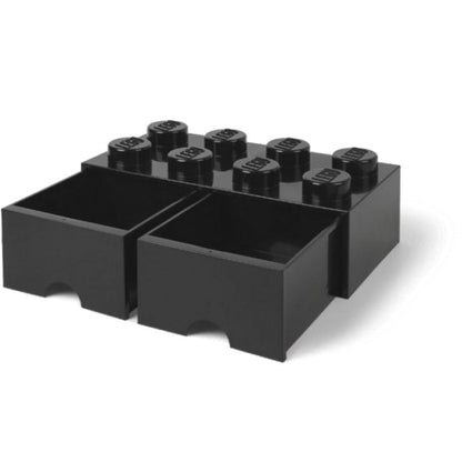 LEGO® Úložný box 8 s šuplíky 25 x 50 x 18 cm - černá