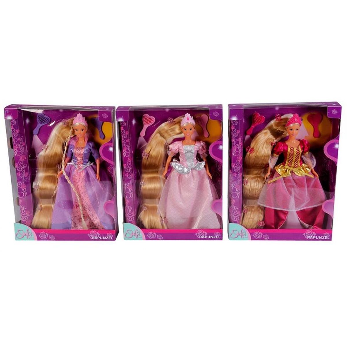Steffi Love Panenka Rapunzel - Růžová světlá