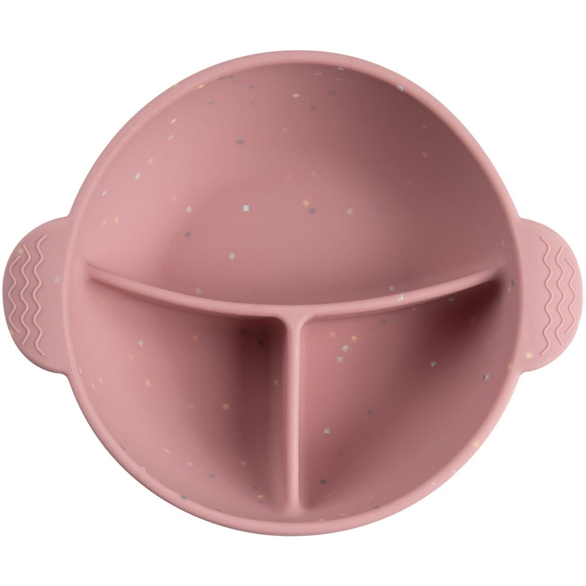 Canpol babies Silikonová dělená miska s přísavkou Dots 360 ml růžová