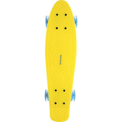 Fish Pennyboard se svíticími LED kolečky, žlutý