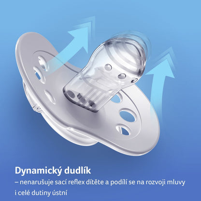 LOVI Dudlík silikonový dynamický Salt & Pepper 0-3 m 2 ks