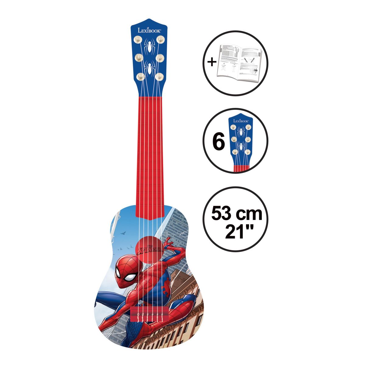 Lexibook Moje první kytara Spiderman 53 cm