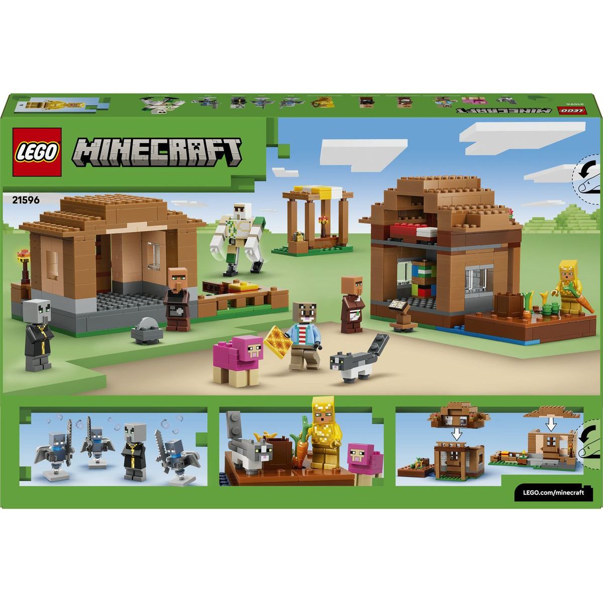 LEGO® Minecraft® 21596 Útok Mága na vesnici