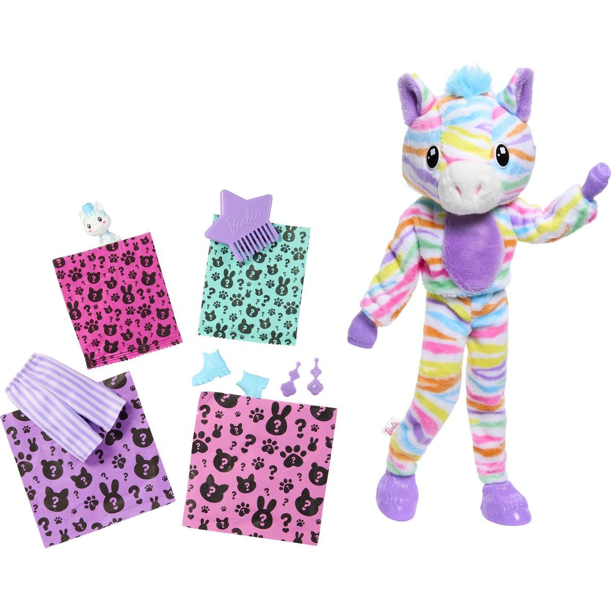 Barbie Cutie Reveal Barbie barevné sny zebra