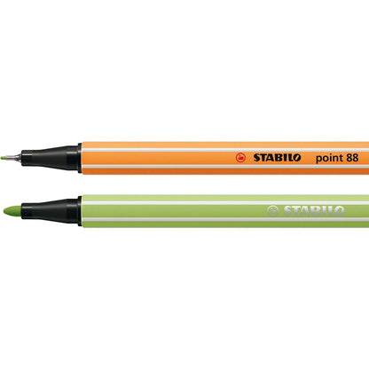 Jemný liner & prémiový vláknový fix STABILO point 88 & STABILO Pen 68 Pastellove 12 ks sada