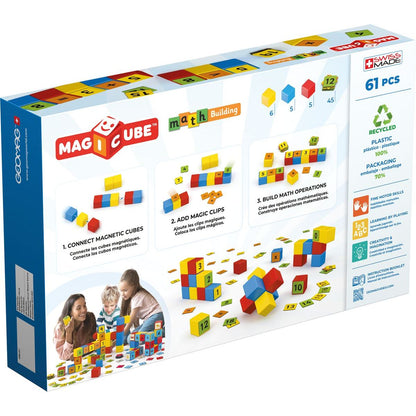 Geomag Magicube Math Building Recycled Clips 61 dílků