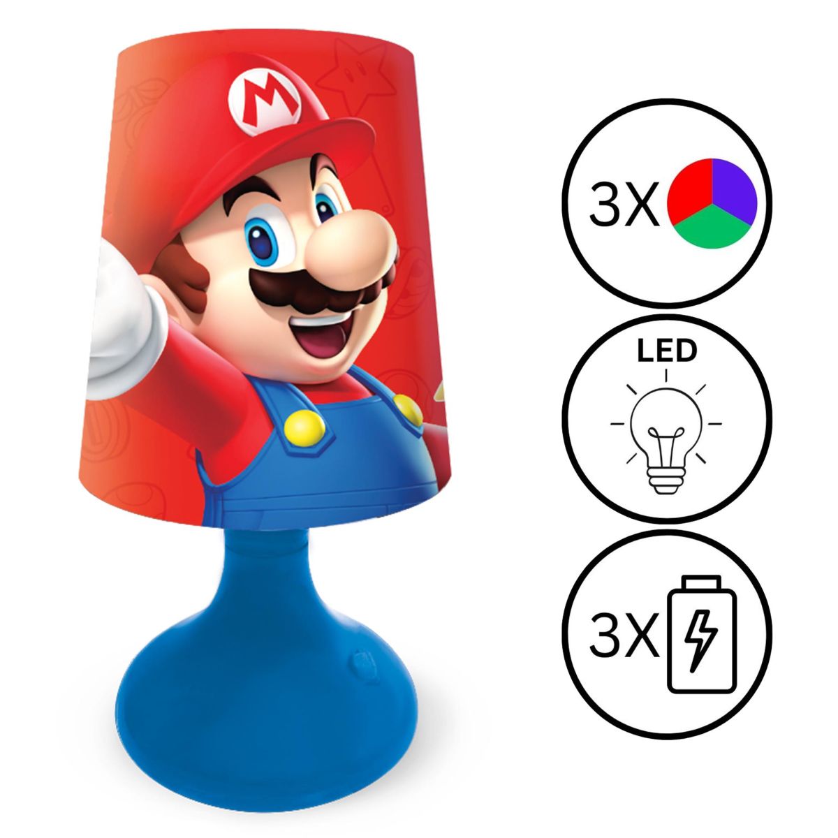 Lexibook Bezdrátová stolní lampička Super Mario