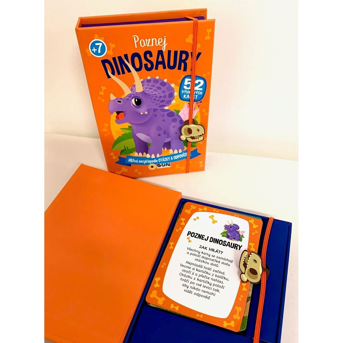 SUN Poznej Dinosaury - otázky a odpovědi 52 výukových karet
