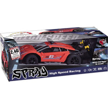 Alltoys RC auto 1 : 14 s mlhovým efektem červené