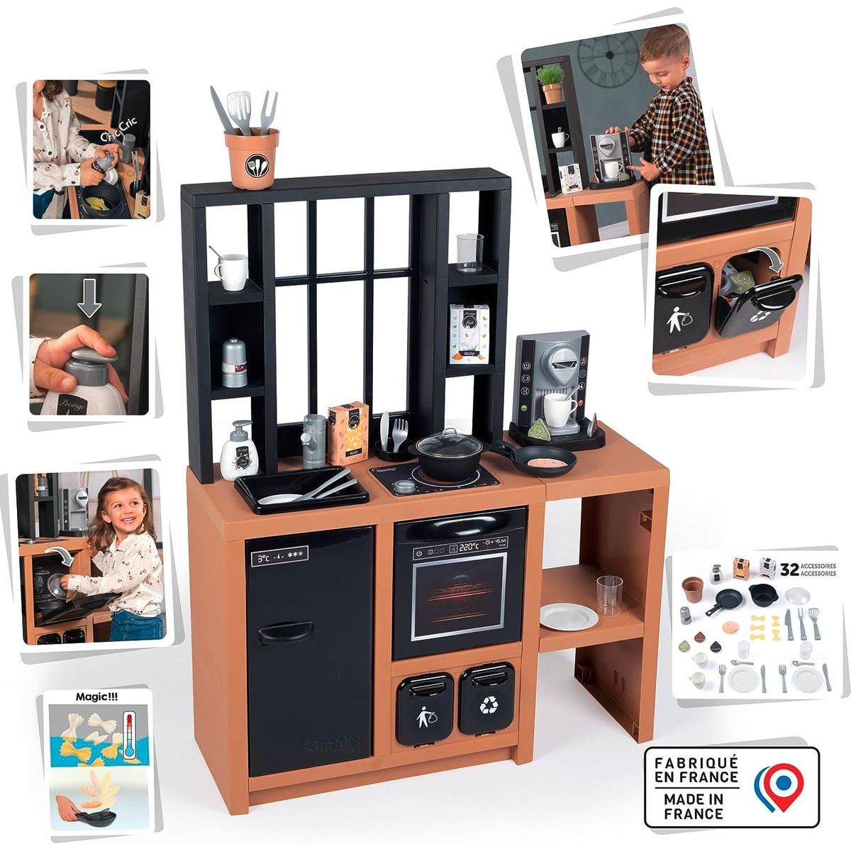 Smoby Kuchyňka Loft s bohatým příslušenstvím
