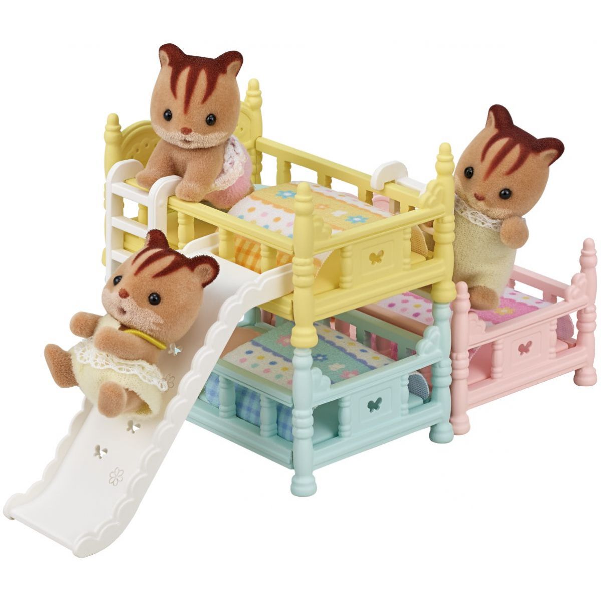 Sylvanian Families Nábytek - třípatrová postel se skluzavkou