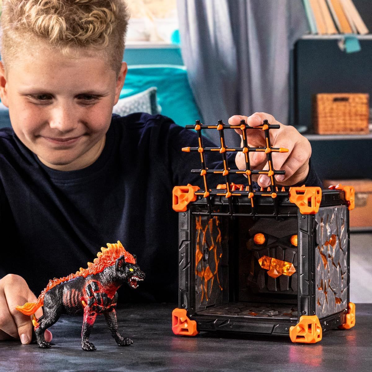 Schleich 42674 Aréna BattleCave lávové hyeny
