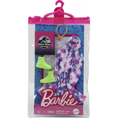 Mattel Barbie obleček 30 cm s doplňky v praktickém balení Jurský svět GRD45