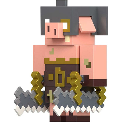 Minecraft Legends dvě figurky 8 cm Creeper vs. Piglin Bruiser
