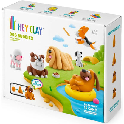 HEY CLAY SET DOG BUDDIES 15PK CEE