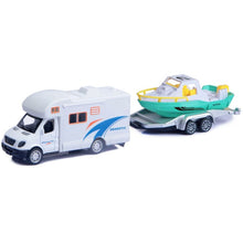 Alltoys Karavan s přívěsem bílý