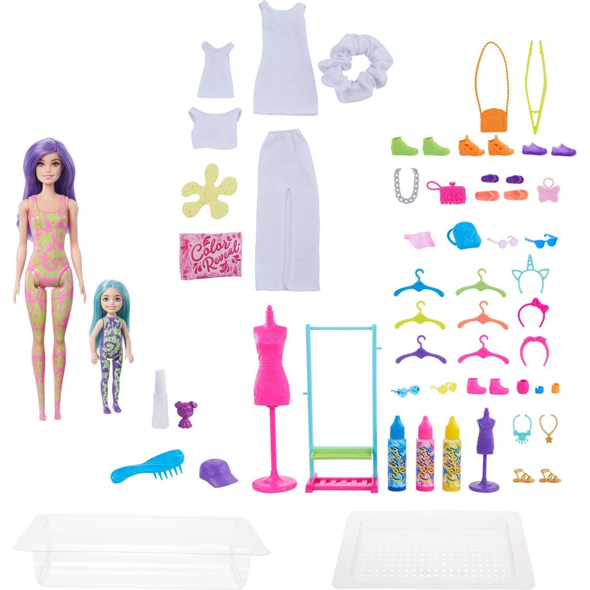Mattel Barbie Color Reveal neonová batika Dárkový Set