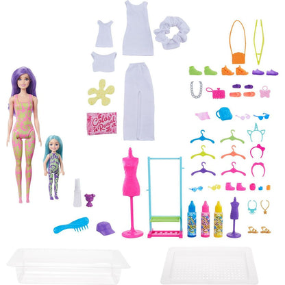 Mattel Barbie Color Reveal neonová batika Dárkový Set