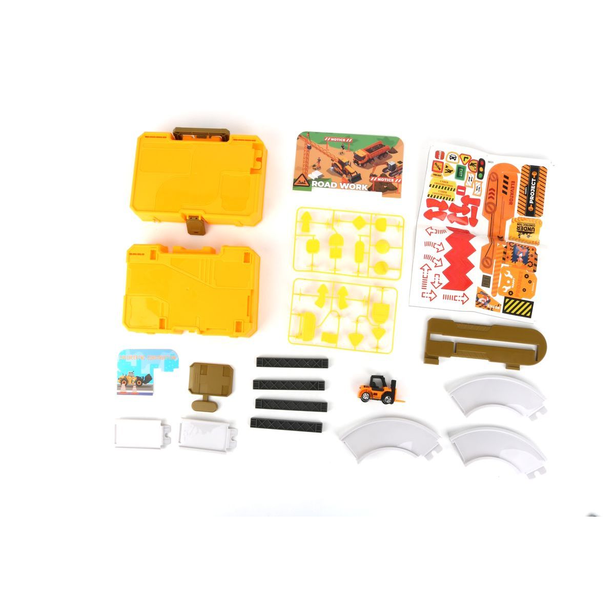 Alltoys Hrací set v kufříku stavební stroje