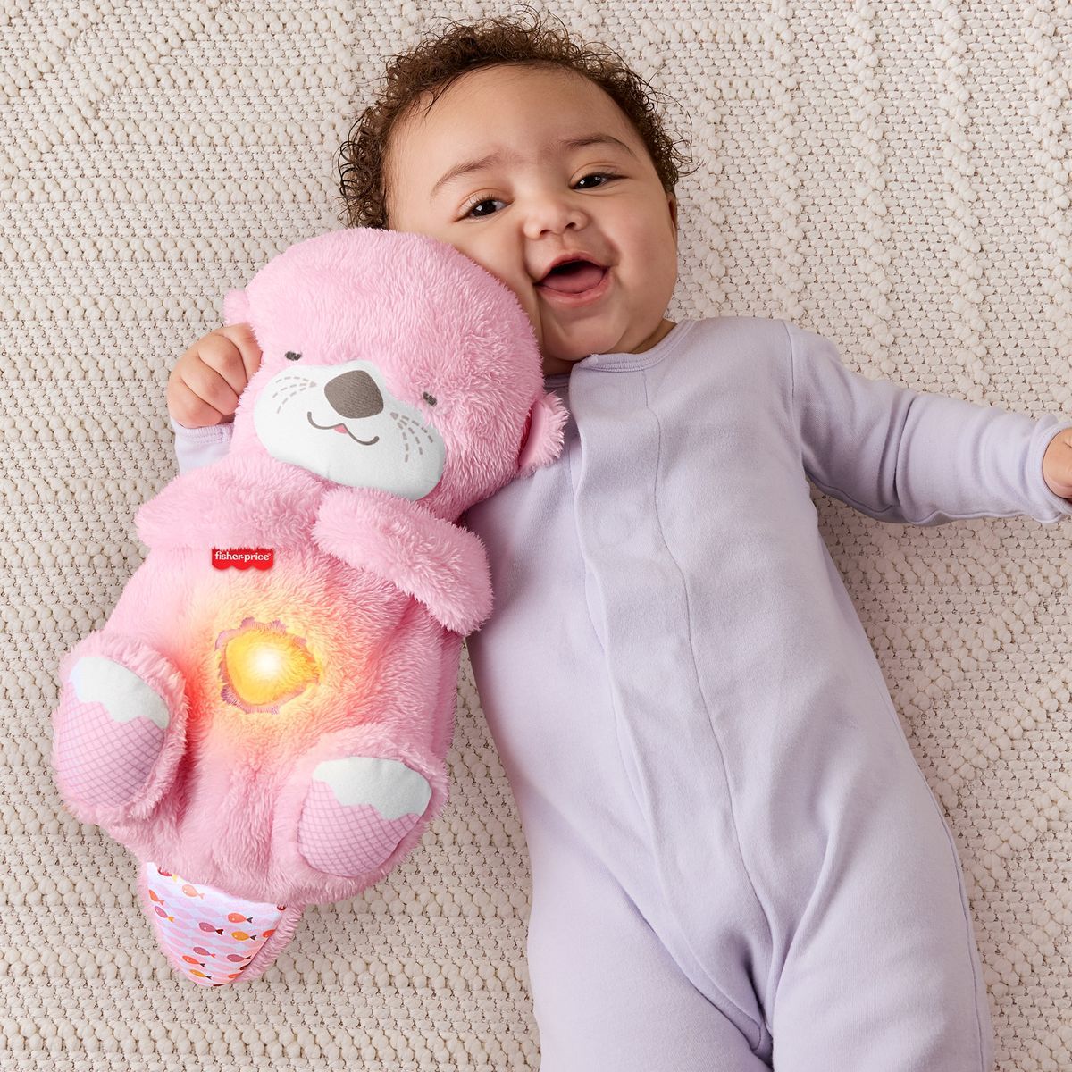 Fisher-Price Mazlivá a uklidňující růžová vydra