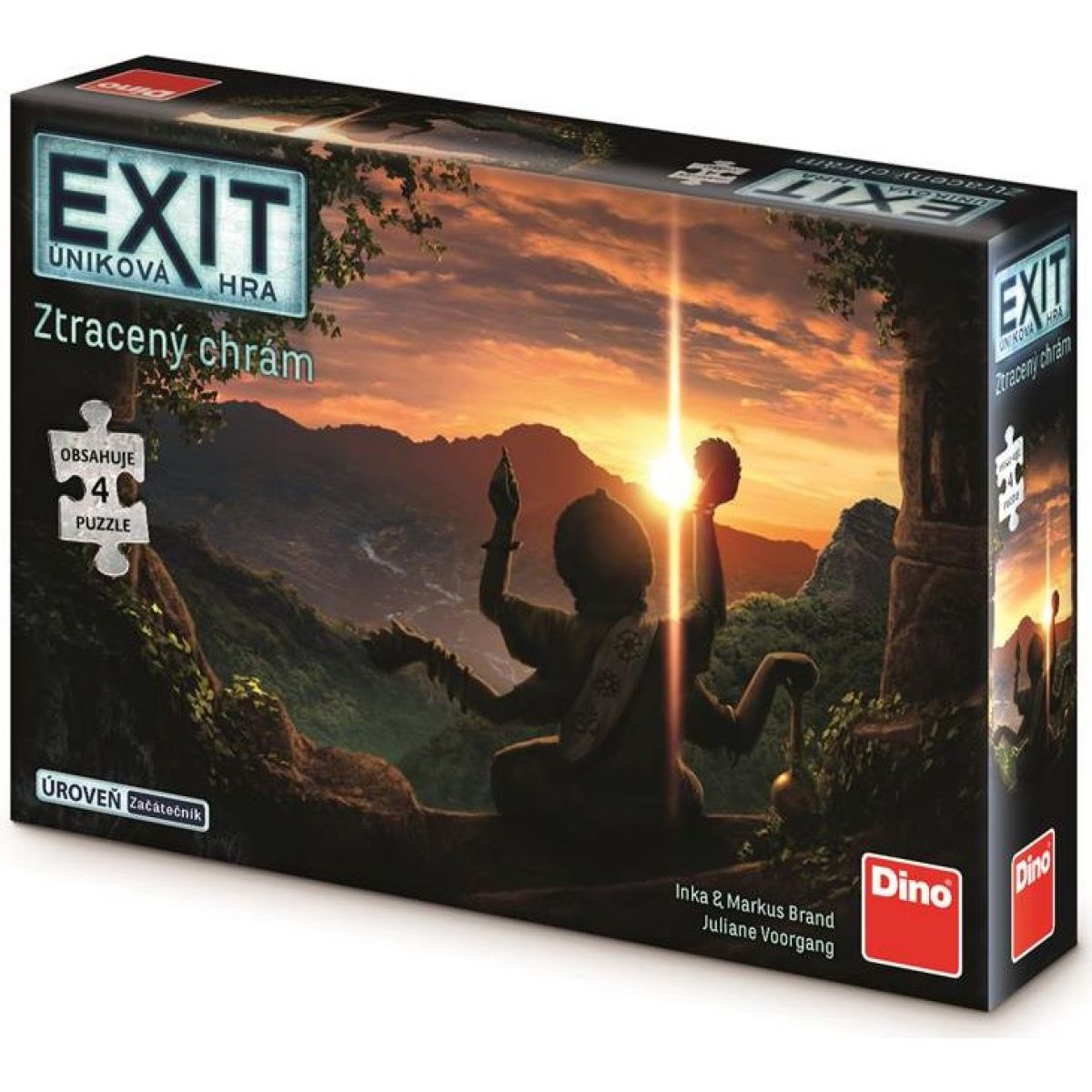 Dino Úniková hra s puzzle: Ztracený chrám párty hra