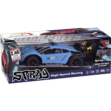 Alltoys RC auto 1 : 14 s mlhovým efektem modré