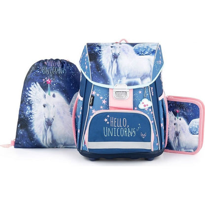 Oxybag školní set pro prvňáčky 3dílný Premium unicorn 1