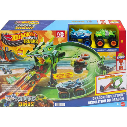 Hot Wheels Monster Trucks dráha dračí zkáza