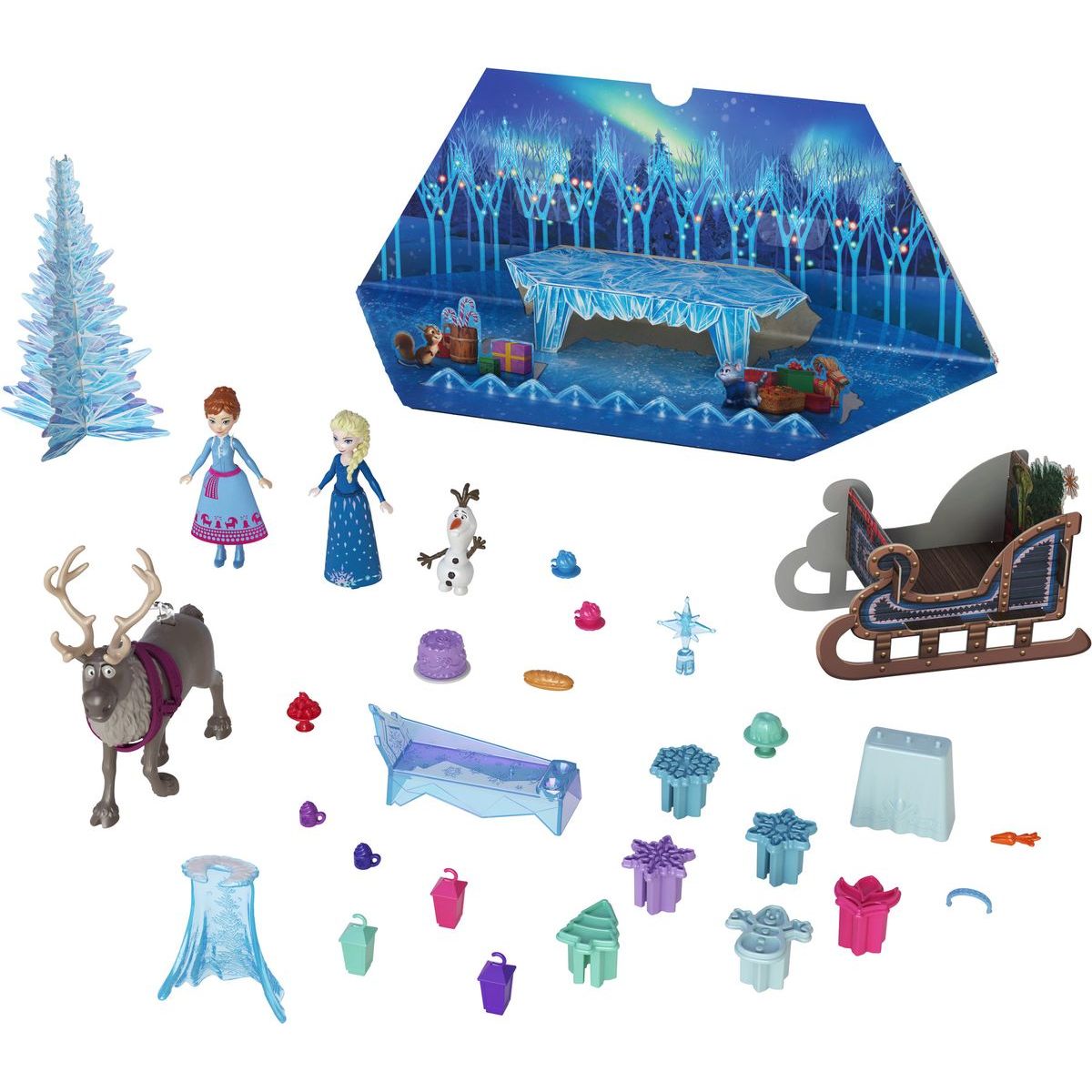 Mattel Frozen Adventní kalendář s malými panenkami