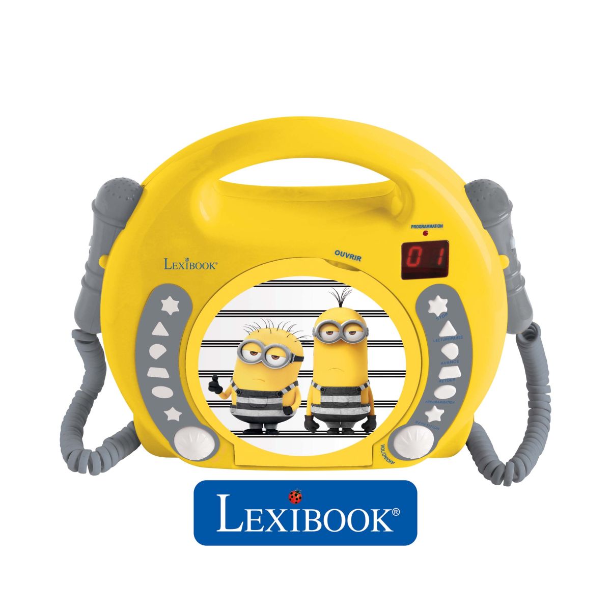 Lexibook CD přehrávač Mimoni se 2 mikrofony