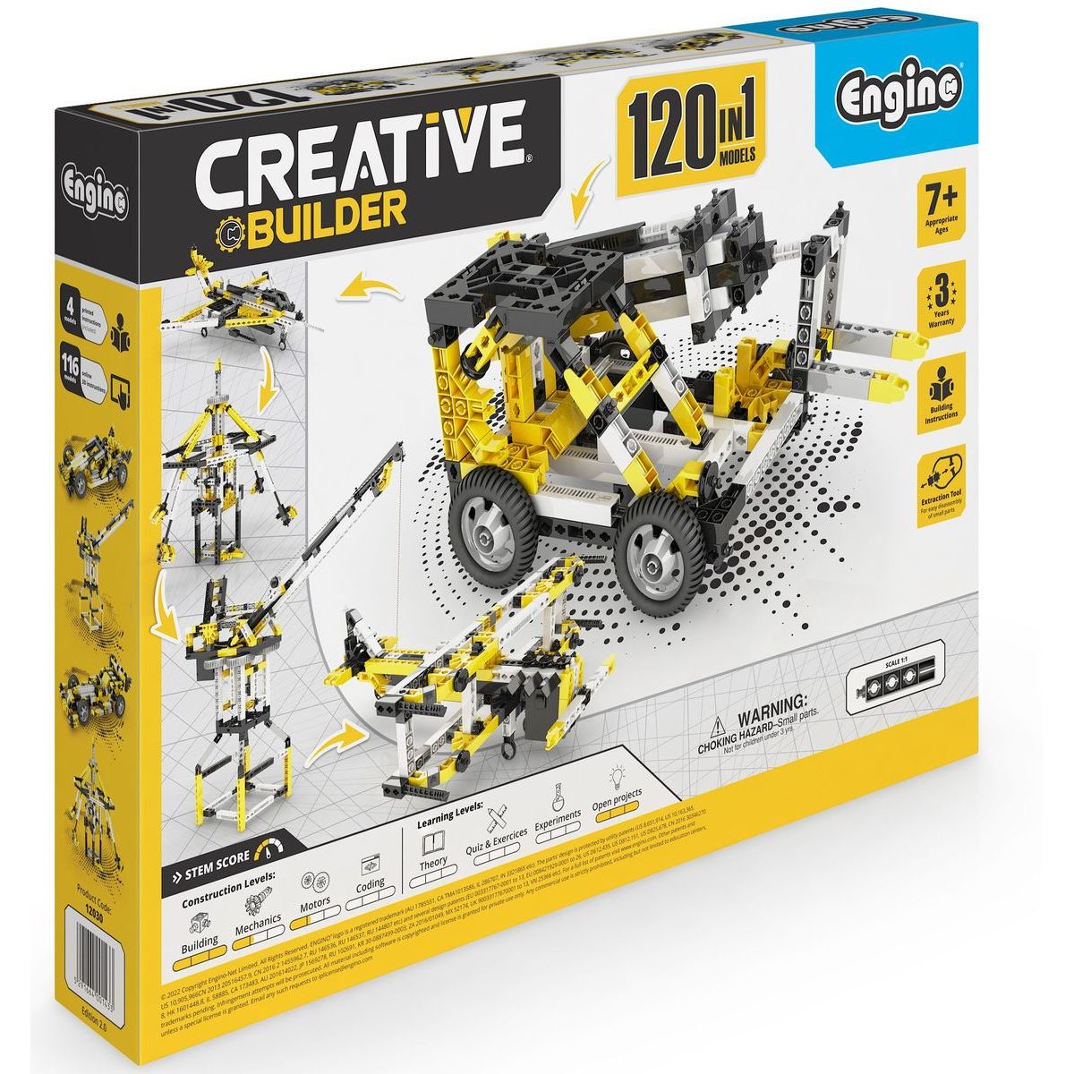 Engino Creative Builder 120 modelů s motorkem