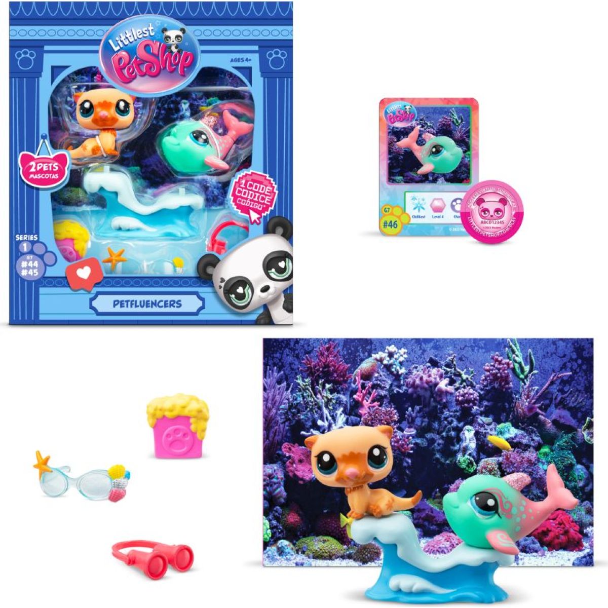 Littlest Pet Shop balení 2 figurek Petfluenceři MIX