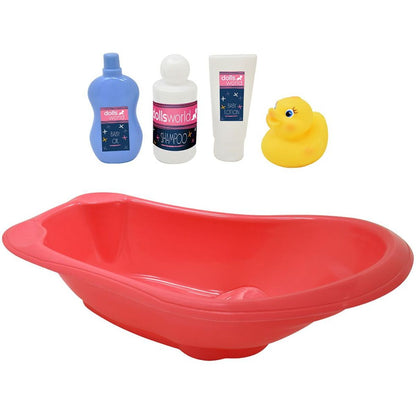 Dolls World Dolls World - Koupací set pro panenky 46 cm s vaničkou a doplňky