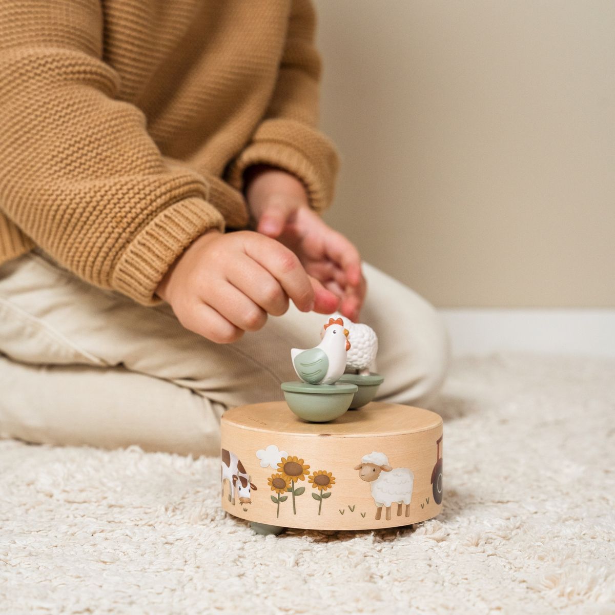 Little Dutch Hudební box natahovací Farma