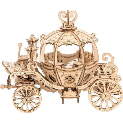 RoboTime dřevěné 3D puzzle Pohádkový kočár