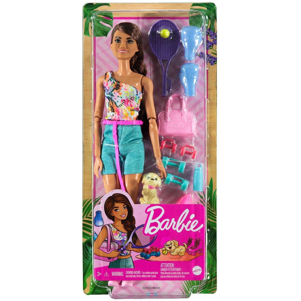 Mattel Barbie wellness panenka tenistka