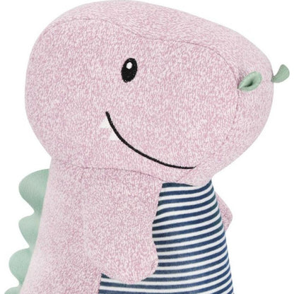 Spokey Cuddly Dětský cestovní polštářek a plyšová hračka 2 v 1 Hrošík 30 cm