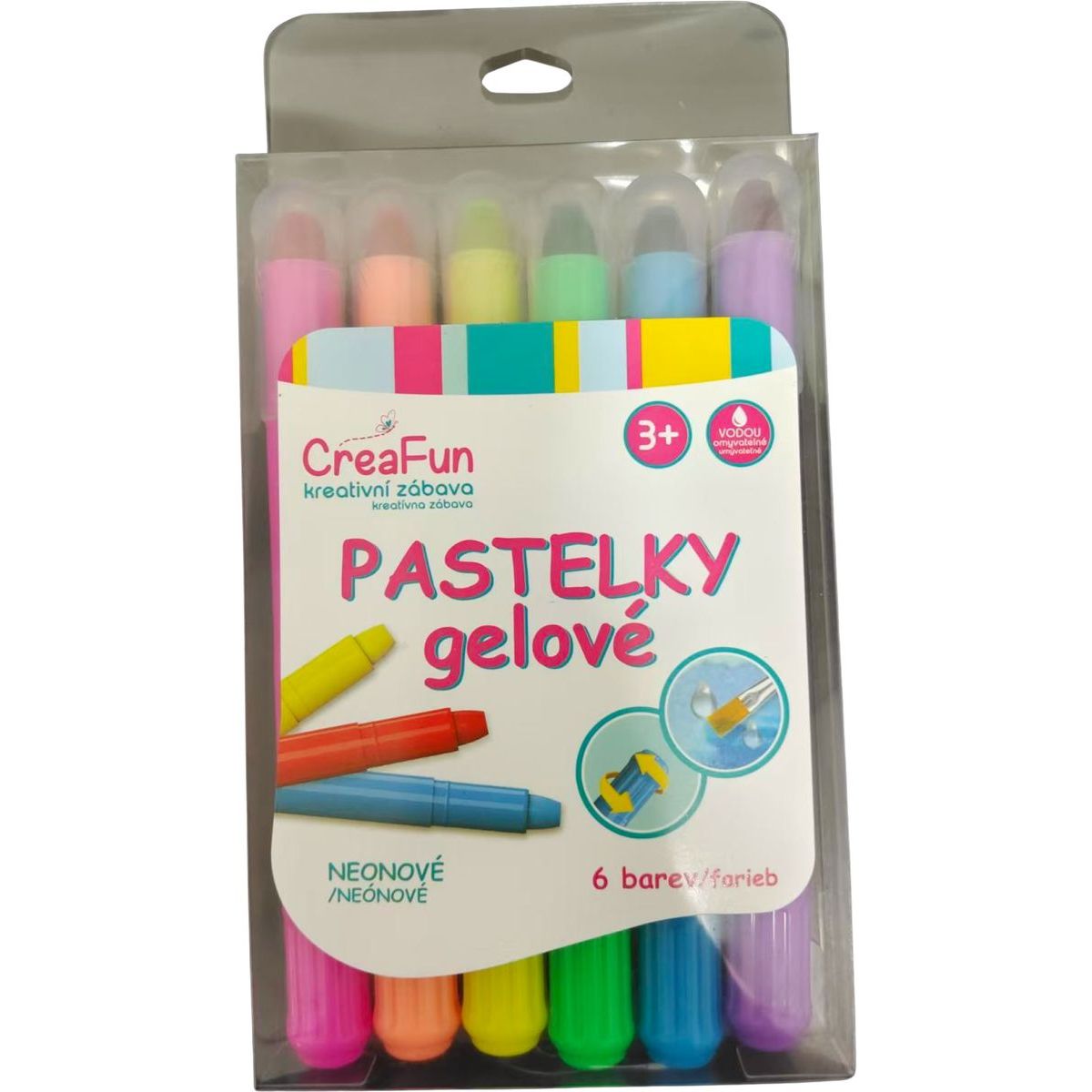 Sparkys Neonové pastelky gelové - sada 6 ks