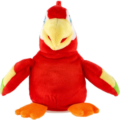 Teddies Plyšový papoušek Jaroušek opakující věty 18 cm