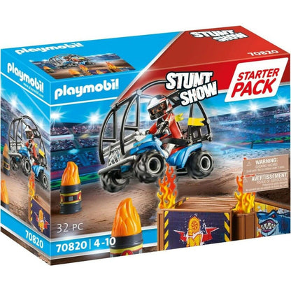 PLAYMOBIL® 70820 Starter Pack Kaskadérská show se čtyřkolkou a ohnivou rampou
