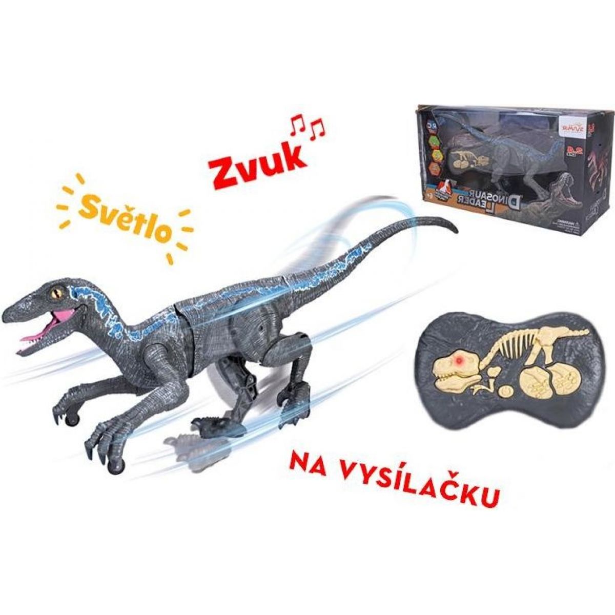 Raptor RC na dálkové ovládání šedý 45 cm
