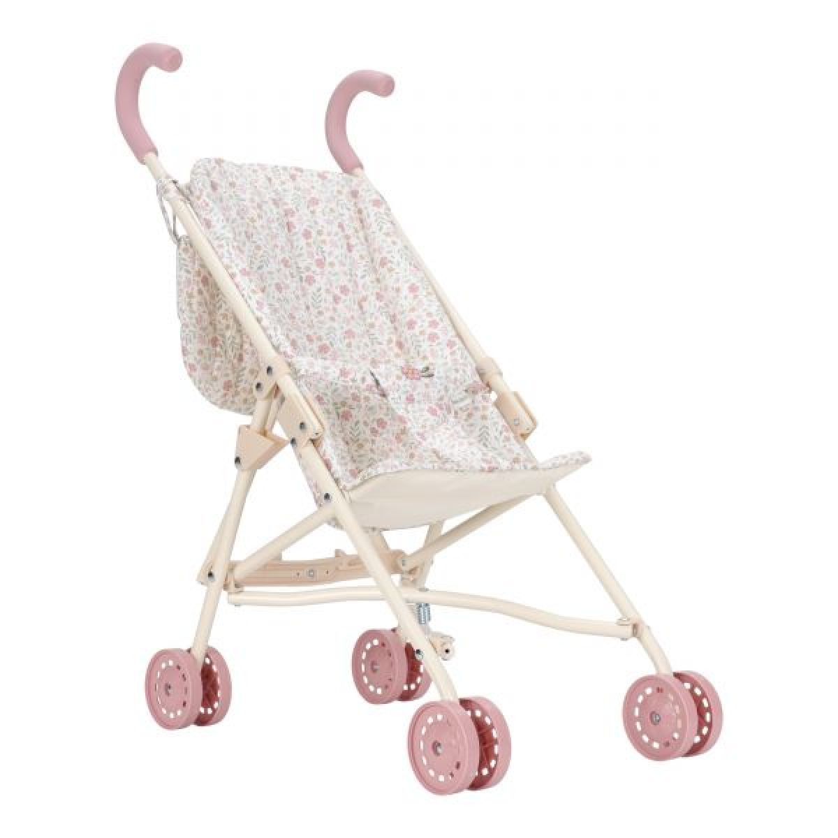 Little Dutch Kočárek pro panenky golfky skládací Soft Flowers