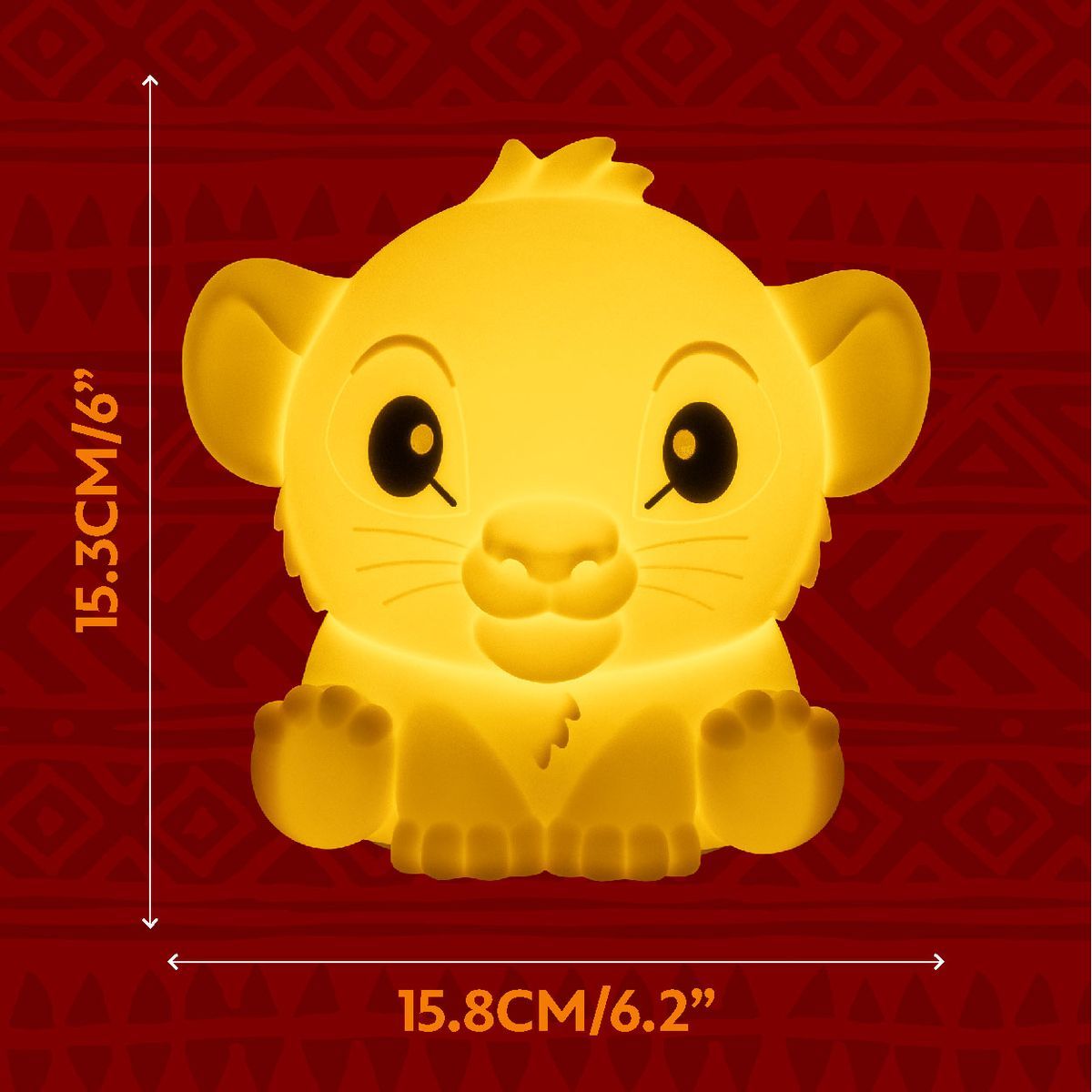 Paladone Simba světlo SquishyGlo silikonové