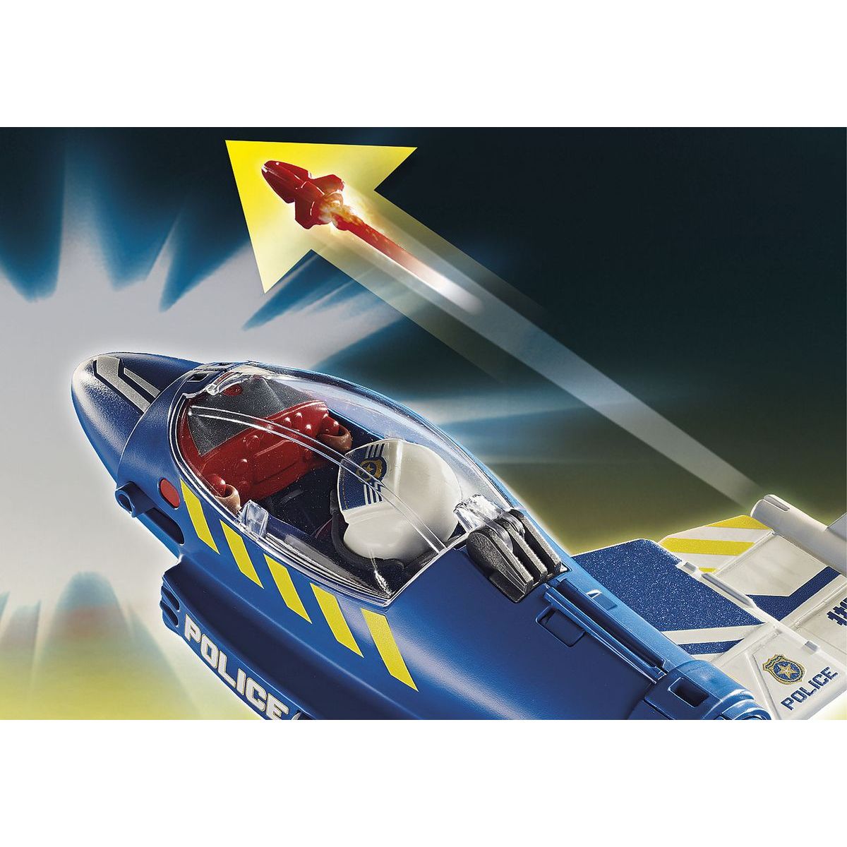 PLAYMOBIL® 70780 Policejní tryskáč Pronásledování dronu