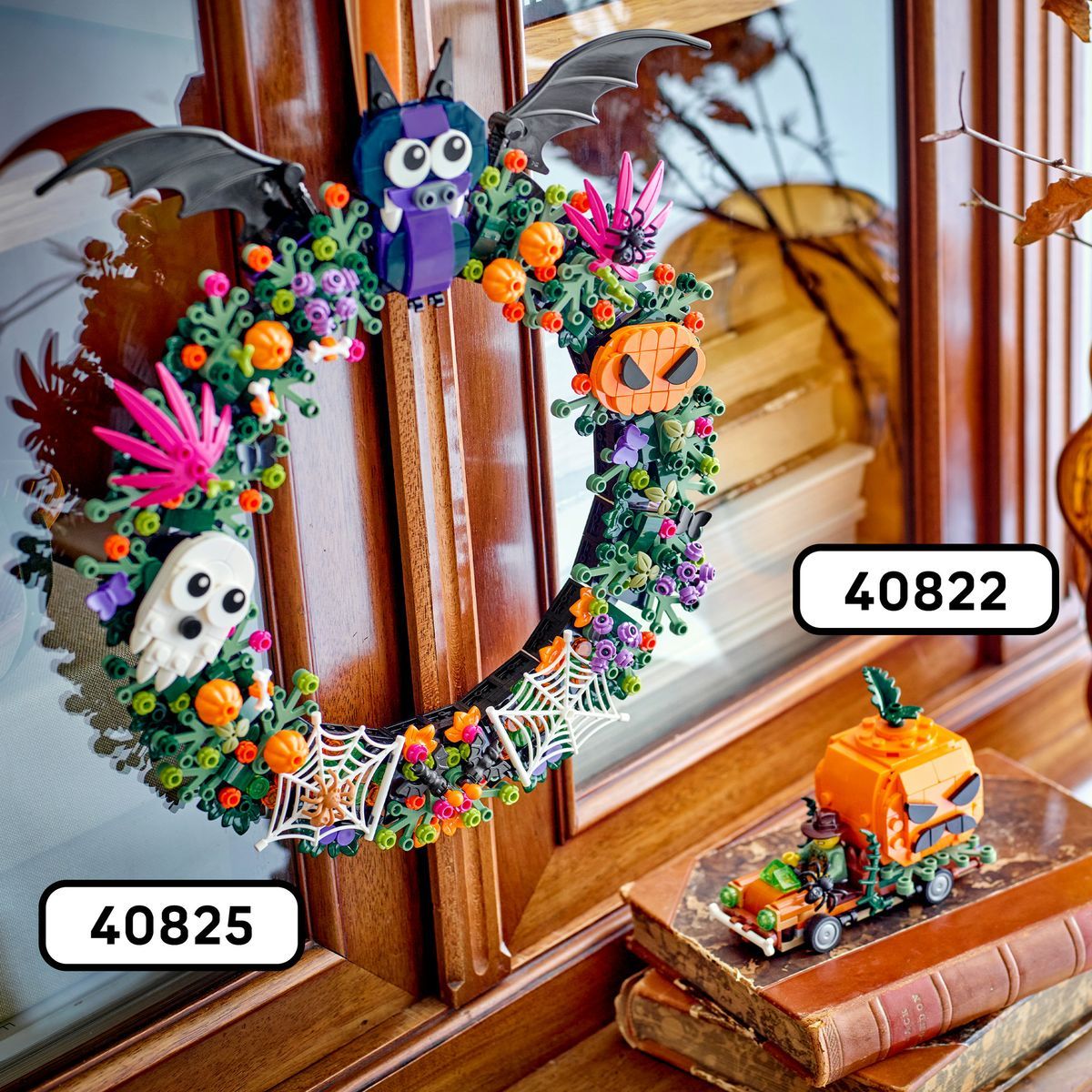 LEGO® Iconic 40822 Pick-up s halloweenskými dýněmi