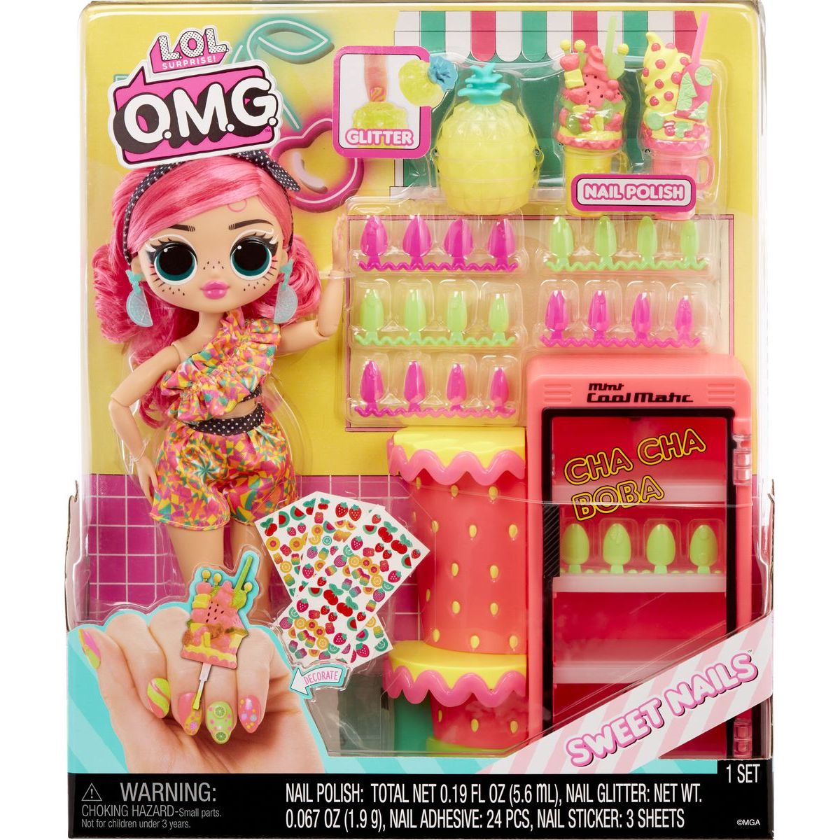 L.O.L. Surprise! OMG Nehtové studio s panenkou - Pinky Pops Fruit Shop