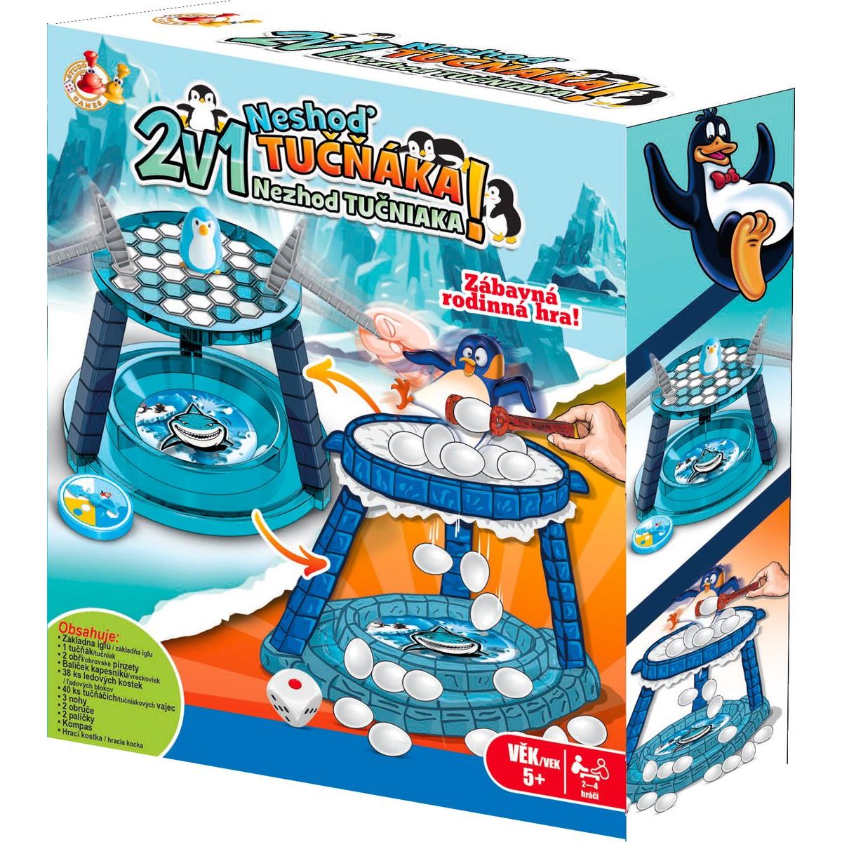 Sparkys STUDO GAMES - 2v1 Neshoď tučňáka!
