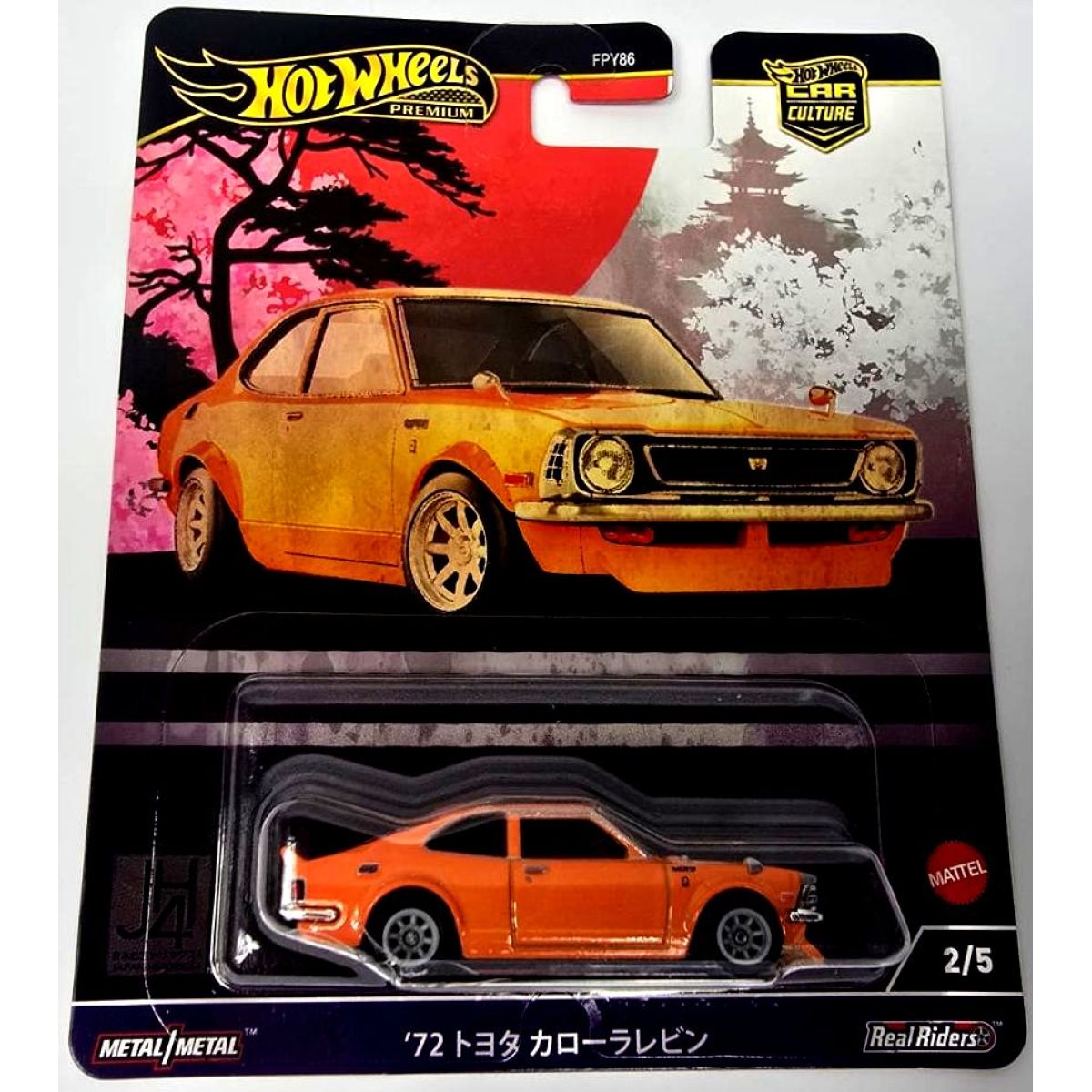 Mattel Hot Wheels prémiové auto - velikáni 72 Toyoty Corolla Levin